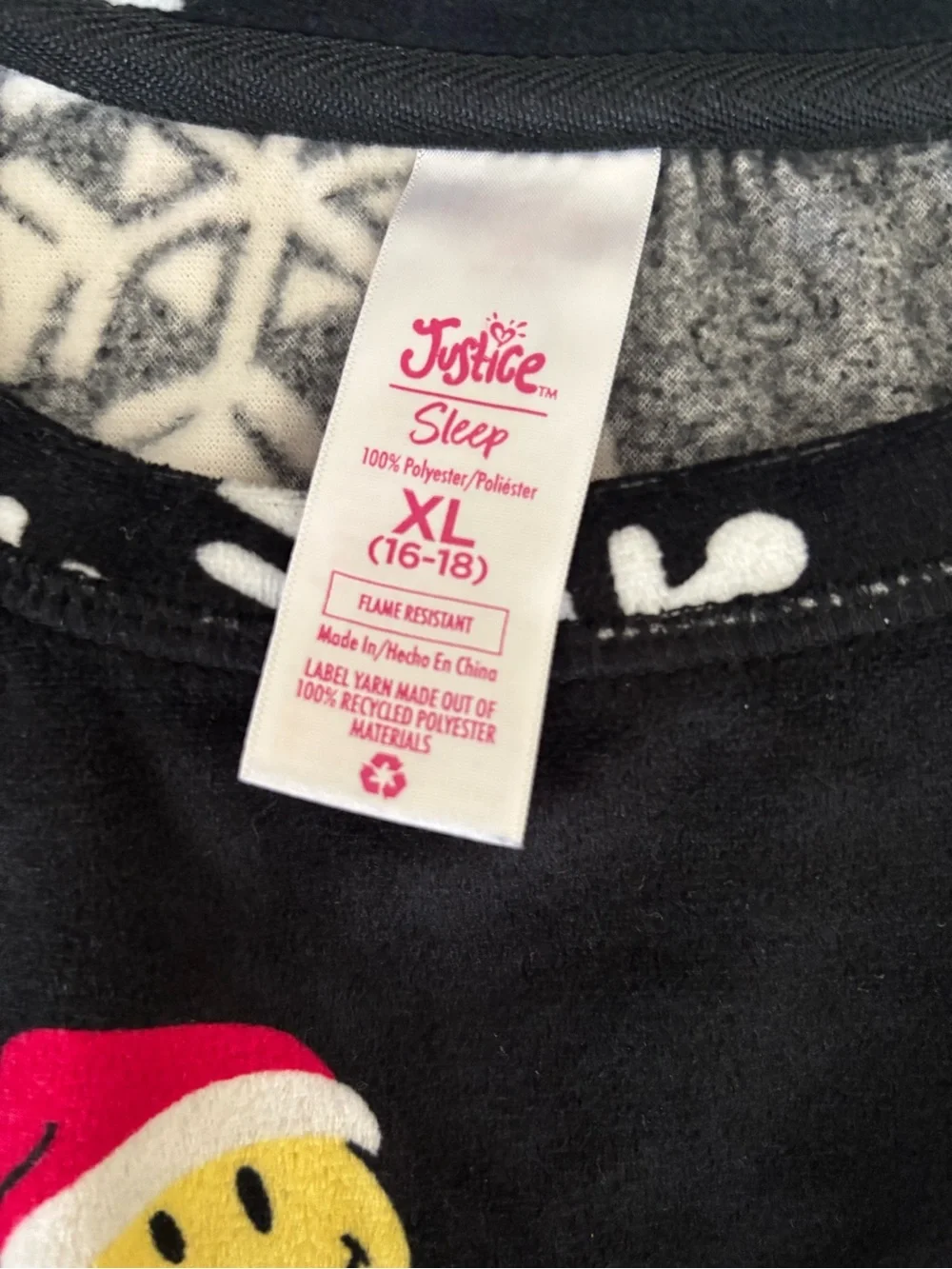 Justice EUC Girls Pajama Top